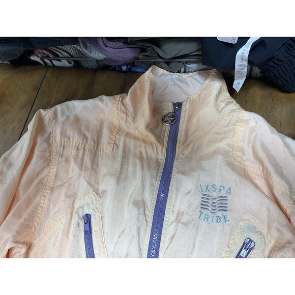 Vintage 90s IXSPA Jamie Sadock Orange Lined Jumpsuit Womens Small - Picture 2 of 16